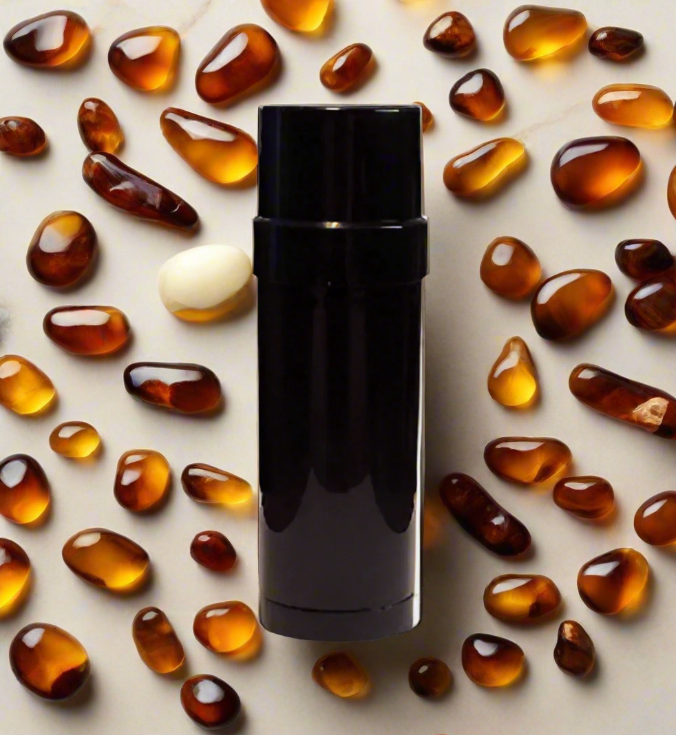 Amber Incense, Maximum Strength, Vegan Natural Deodorant, 72 hour Odor Protection, Coconut & Palm Free, Plant-Derived + Essential Oil Fragrance