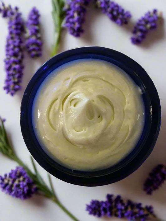 Lavender Magnesium Butter 2oz, Organic Beeswax + Magnesium Brine